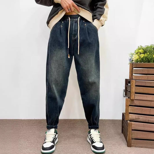 Herren Modische Ripped Jeans mit kreativen Patches Nord Taschen 1788342395