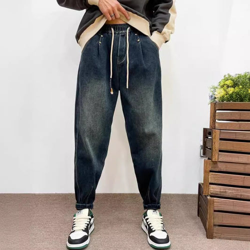 Herren Modische Ripped Jeans mit kreativen Patches Nord Taschen 1788342395