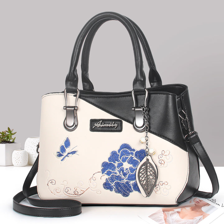 Damen hochwertige Handtasche mit floralem Design Nord Taschen
