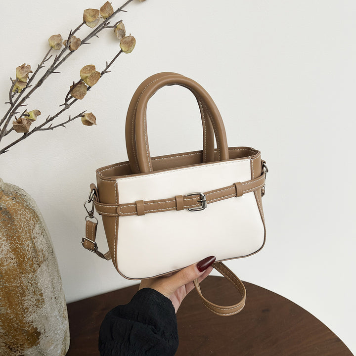 Damen elegante Mini-Handtasche mit doppeltem Tragegriff und abnehmbarer Schulterkette Nord Taschen