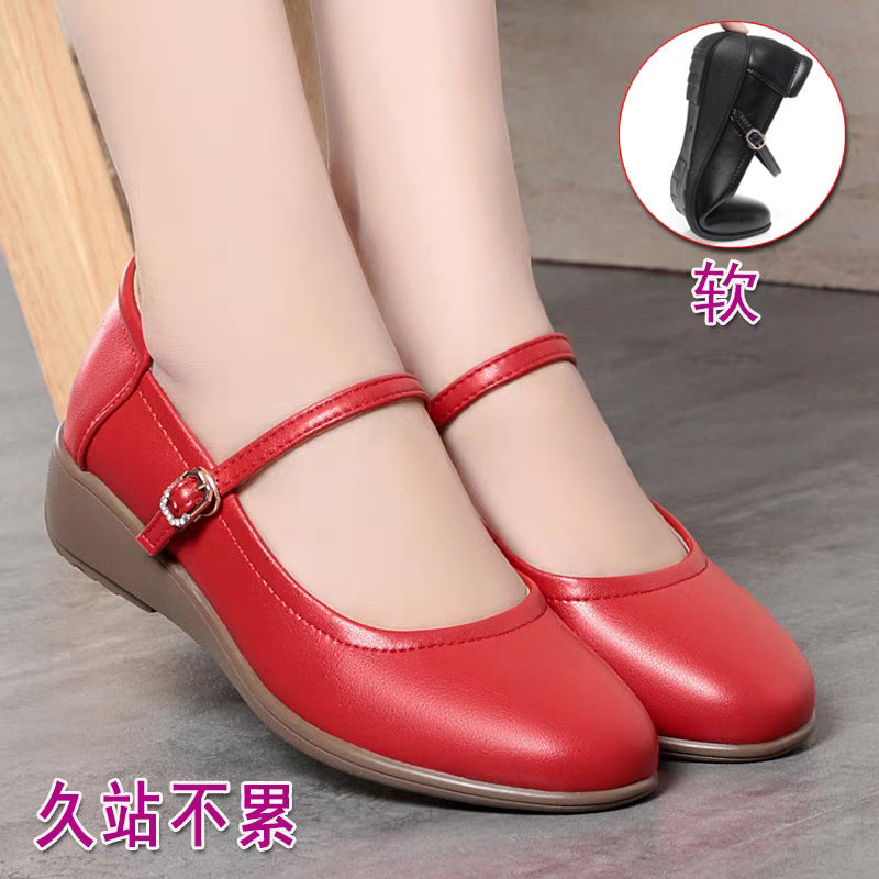 Damen Mary Jane Ballerinas mit komfortabler Sohle und elegantem Riemen