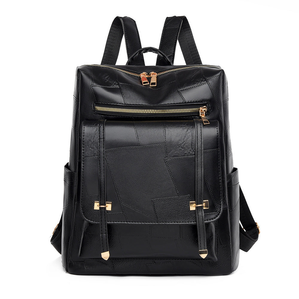 Damen eleganter Rucksack mit strukturiertem Design und goldenen Akzenten Nord Taschen