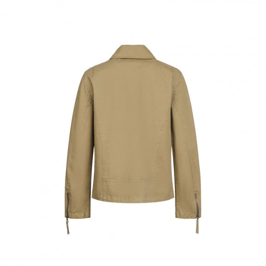 Herren Asymmetrische Bikerjacke mit diagonalem Metallreißverschluss Nord Taschen