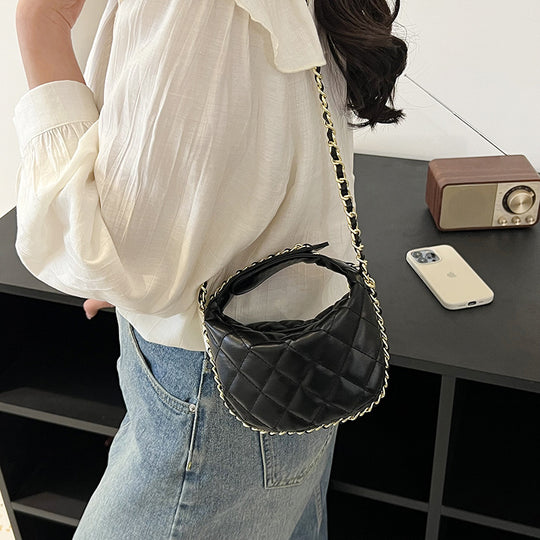 Damen modische Hobo-Tasche mit verstellbarem Schulterriemen und stilvoller Steppung Nord Taschen