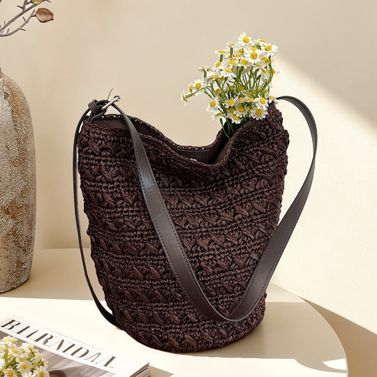 Damen gehäkelte Hobo-Tasche im einzigartigen Design mit verstellbarem Schulterriemen Nord Taschen