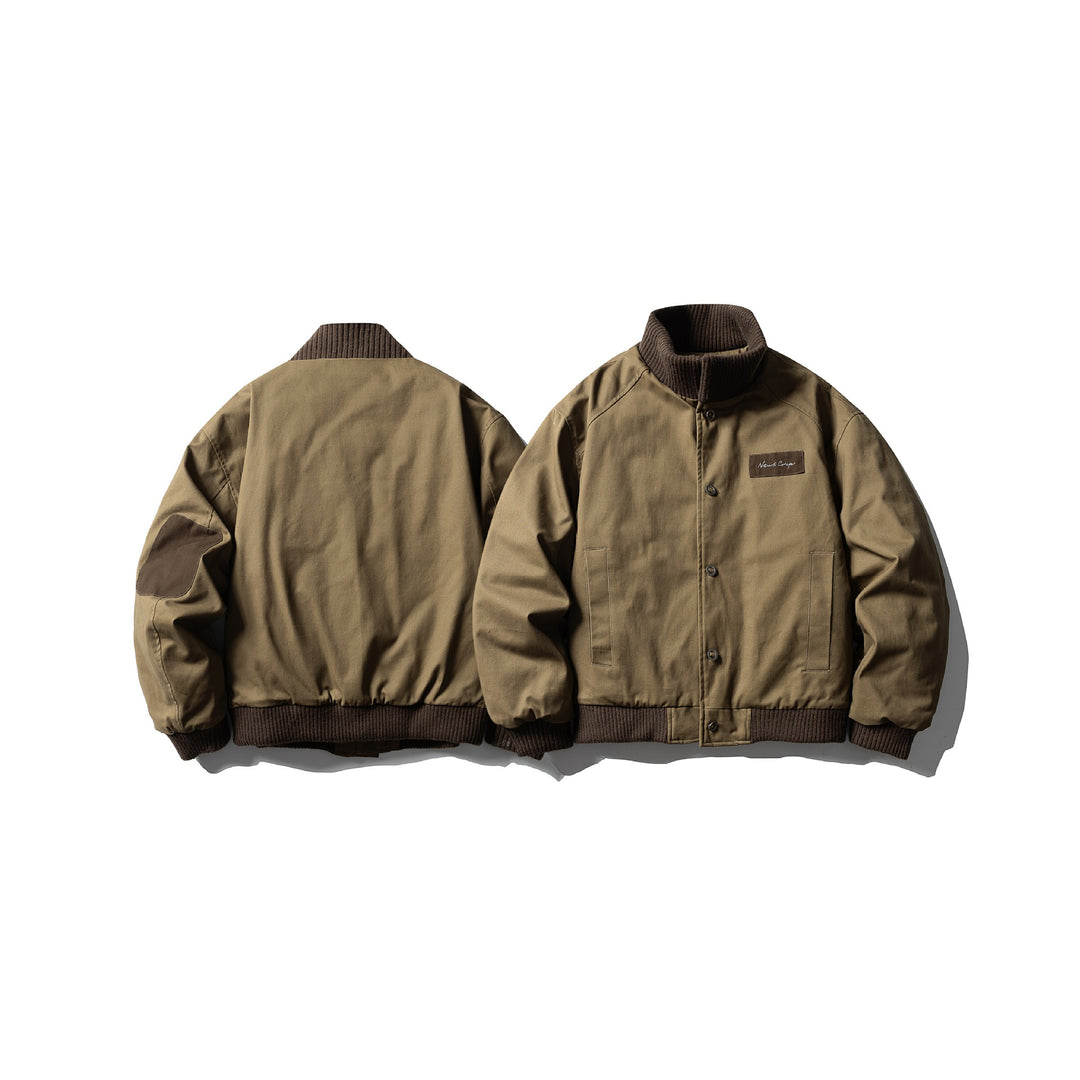 Herren Canvas-Bomberjacke mit Rippsaum und hohem Stehkragen Nord Taschen