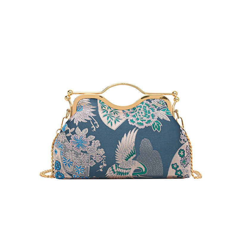 Damen elegante Handtasche mit künstlerischem Vogel-Design Nord Taschen