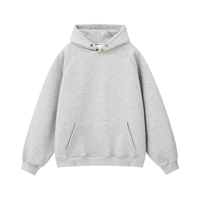 Unisex Gefütterter Oversized Kapuzenpullover mit Kängurutasche Nord Taschen