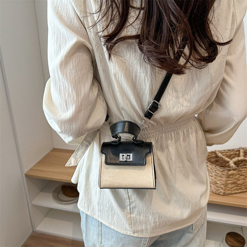 Damen Mini-Handtasche mit luxuriösem Lederlook und praktischen Tragegriffen Nord Taschen