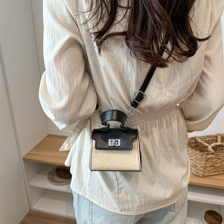 Damen Mini-Handtasche mit luxuriösem Lederlook und praktischen Tragegriffen Nord Taschen