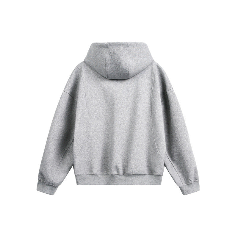 Damen Locker geschnittene Reißverschluss-Hoodie mit hohem Funnelkragen und Zwei-Wege-Funktion Nord Taschen