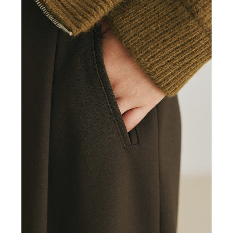Damen Tailored Highwaist-Culottehose mit Bundfalten und Eingrifftaschen Nord Taschen