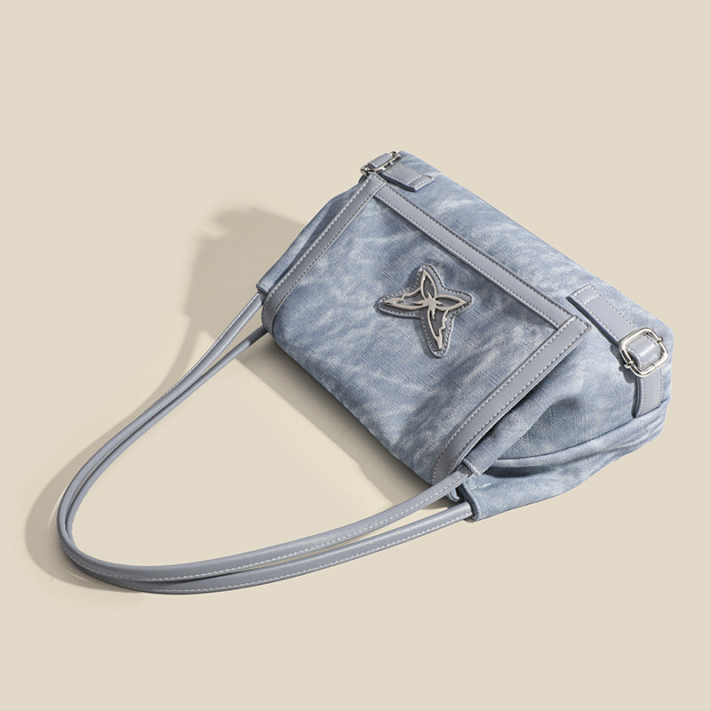Damen modische Schultertasche mit detailverliebtem Schmetterlingsdesign Nord Taschen