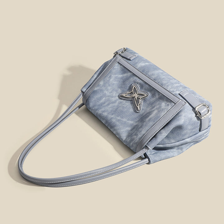 Damen modische Schultertasche mit detailverliebtem Schmetterlingsdesign Nord Taschen