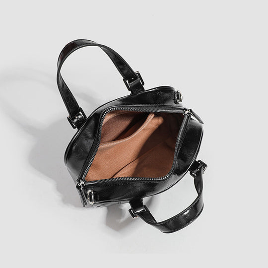 Damen elegante Handtasche mit strukturiertem Kunstleder und abnehmbaren Schulterriemen Nord Taschen