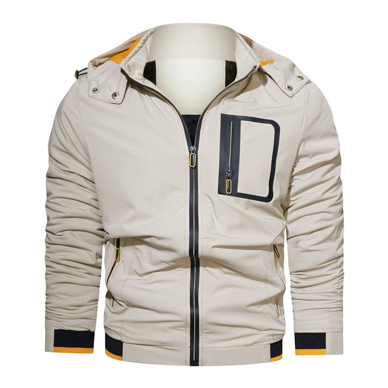 Herren sportliche Softshell-Hybridjacke mit Kapuze, wasserabweisenden Reißverschlüssen und ergonomischer Passform Nord Taschen
