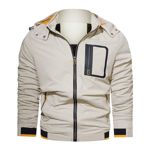 Herren sportliche Softshell-Hybridjacke mit Kapuze, wasserabweisenden Reißverschlüssen und ergonomischer Passform Nord Taschen