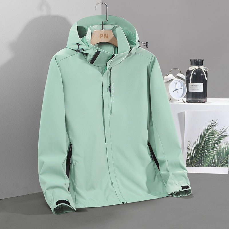 Herren Leichte Softshell-Kapuzenjacke mit verdecktem Reißverschluss und winddichter Membran Nord Taschen