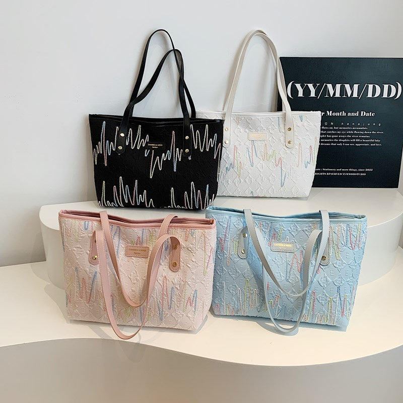 Damen Tragetasche mit modernem grafischen Design Nord Taschen