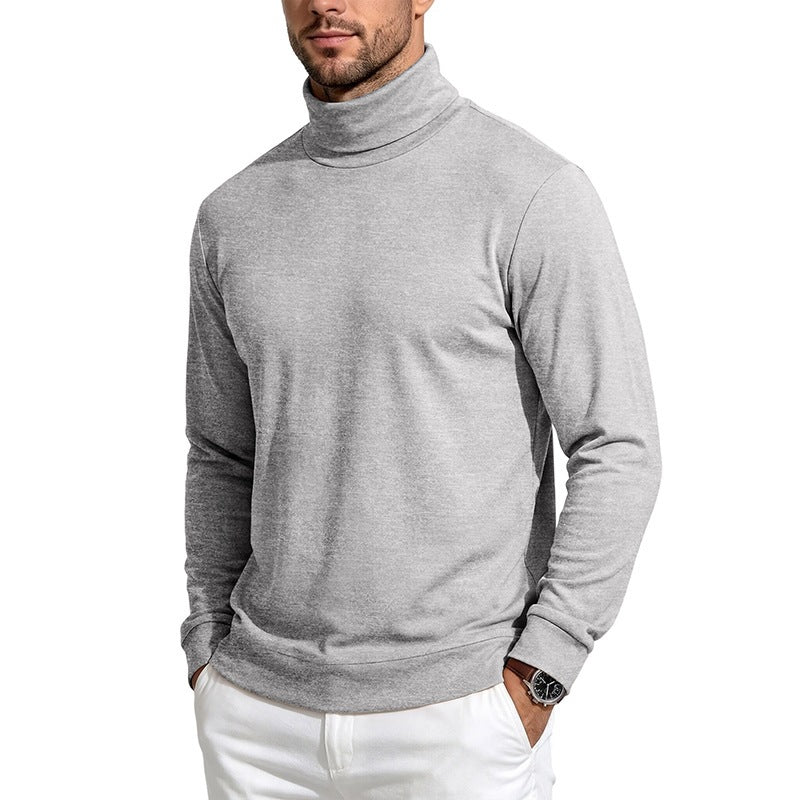 Herren Feiner Rollkragenpullover aus Baumwollmischung mit schmaler Passform Nord Taschen
