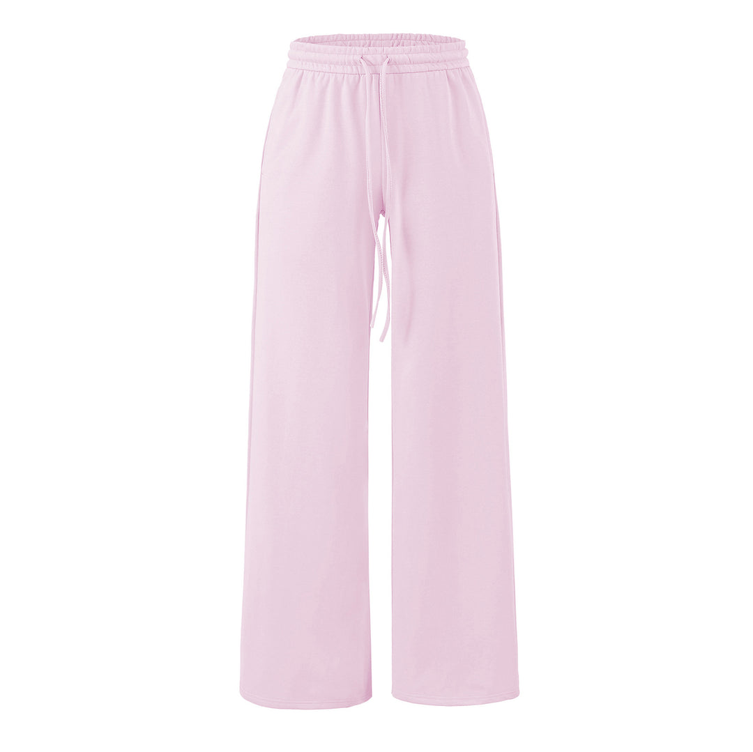 Damen Weite Lounge-Hose mit hohem elastischen Bund und Kordelzug Nord Taschen
