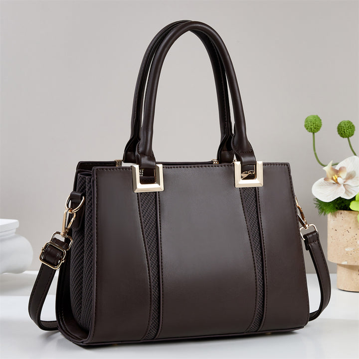 Damen elegante Handtasche mit strukturiertem Design und abnehmbarem Schulterriemen Nord Taschen