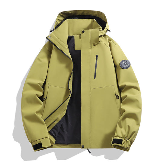 Herren Softshell-Performancejacke mit abnehmbarer Kapuze, verdecktem durchgehendem Reißverschluss und ergonomischem Schnitt Nord Taschen