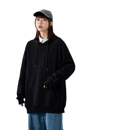 Damen Oversize-Kapuzenpullover mit Kängurutasche, tiefem Schulterfall und verstellbarer Kordel Nord Taschen