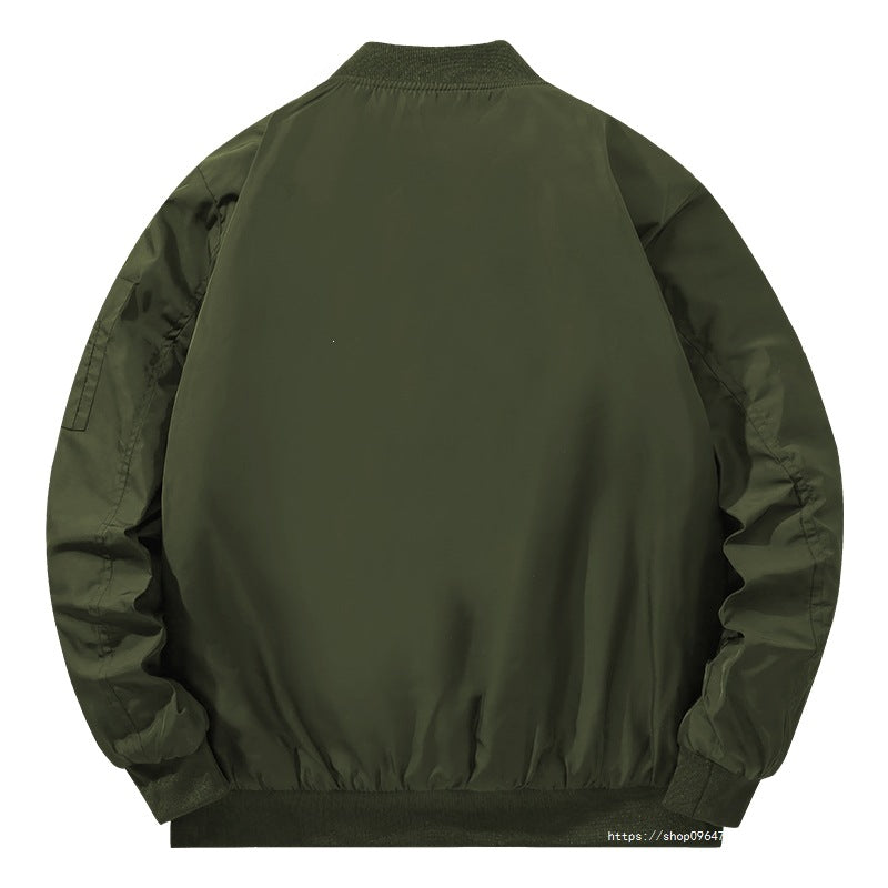 Herren Bomberjacke im Fliegerstil mit wattierter Thermofütterung und Ärmel-Utilitytasche Nord Taschen