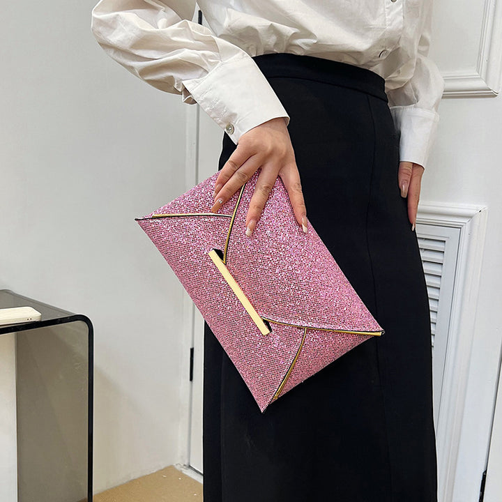 Damen Glamouröse Clutch-Tasche mit funkelndem Strass und eleganten Metallelementen Nord Taschen