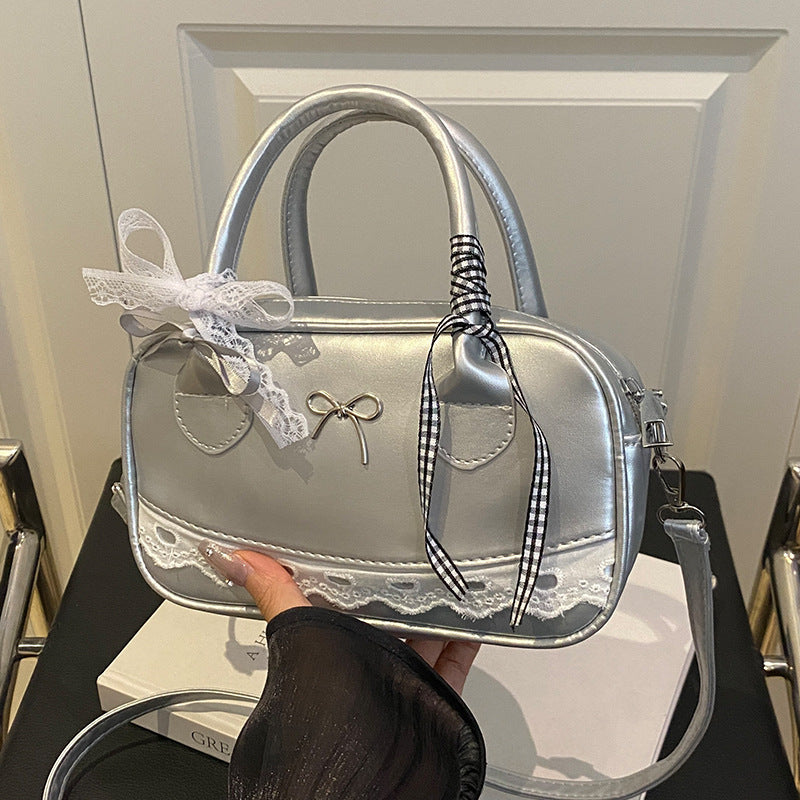 Damen Handtasche mit verspieltem Schleifendesign Nord Taschen