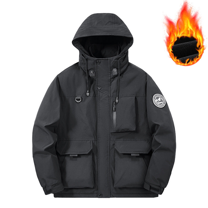 Herren Technischer Thermo-Parka mit Microfleece-Innenfutter und Utility-Taschen Nord Taschen