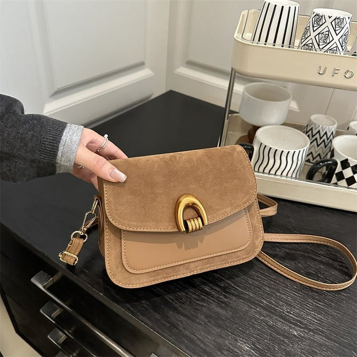 Damen elegante Umhängetasche mit goldener Schnalle Nord Taschen