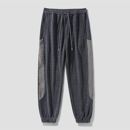 Herren Cordhose im Joggingstil mit seitlichen Panel‑Einsätzen und Kordelzug Nord Taschen