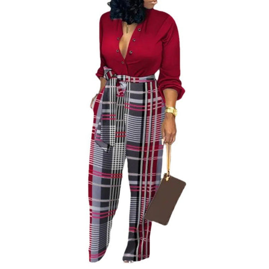 Damen Denim Jumpsuit mit modischem Patchwork-Design und praktischen Taschen - Arvani
