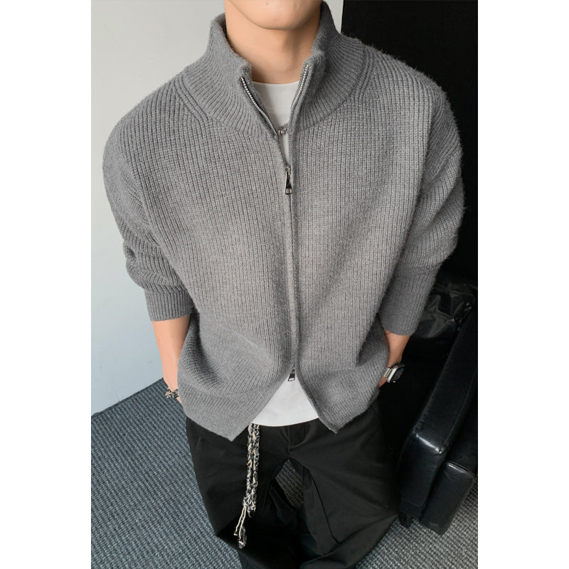 Herren Mode Strickjacke Nord Taschen