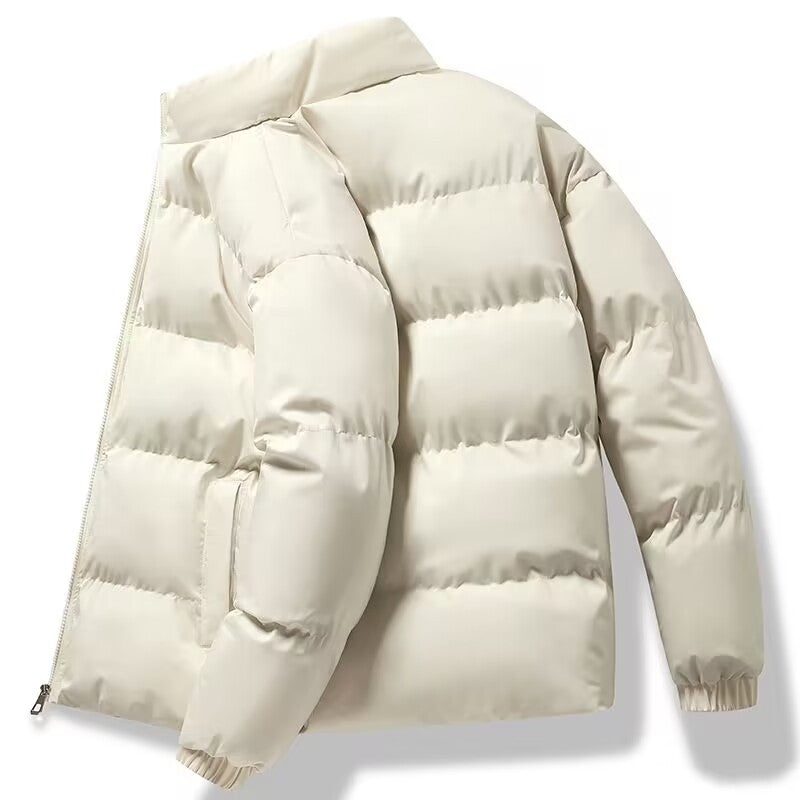 Damen Kurz geschnittene Thermo-Pufferjacke mit Stehkragen und minimalistischer Zipperfront Nord Taschen