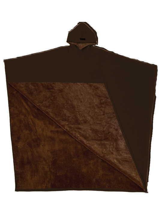 Unisex Kapuzen-Poncho-Decke mit wärmendem Fleecefutter und Oversize-Schnitt Nord Taschen