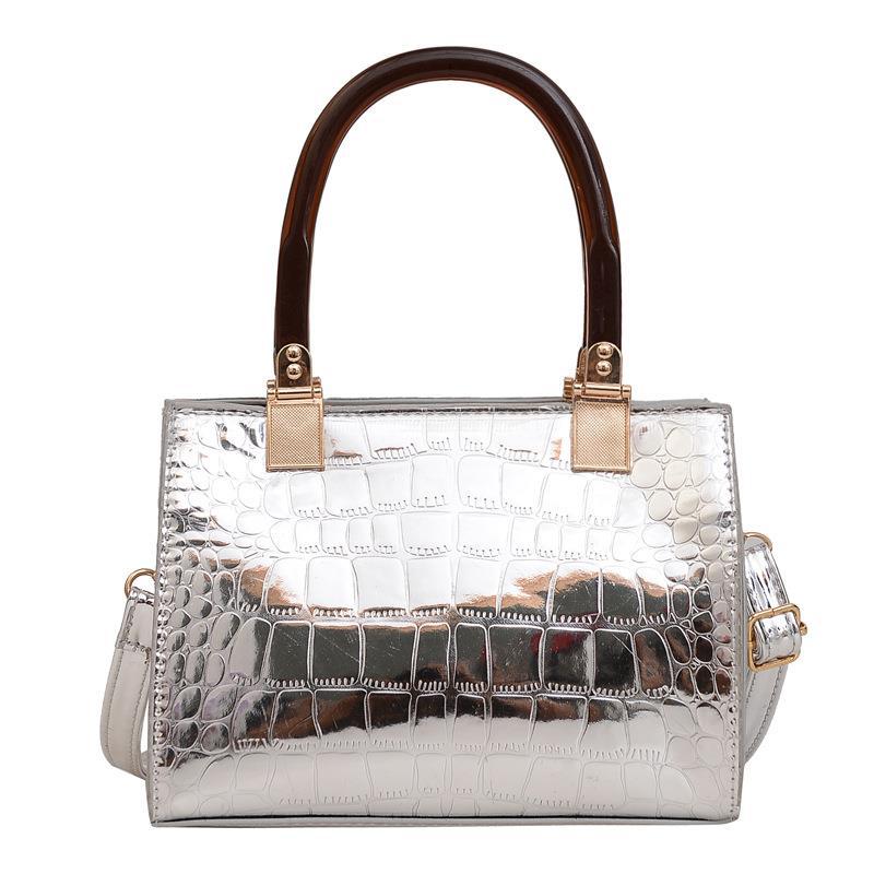 Damen stilvolle Handtasche im eleganten Krokodil-Look Nord Taschen