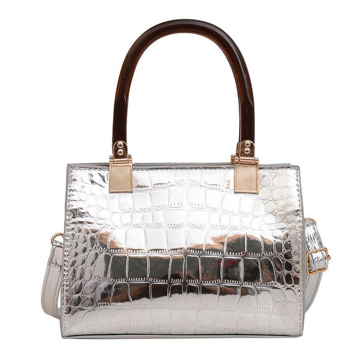 Damen stilvolle Handtasche im eleganten Krokodil-Look Nord Taschen