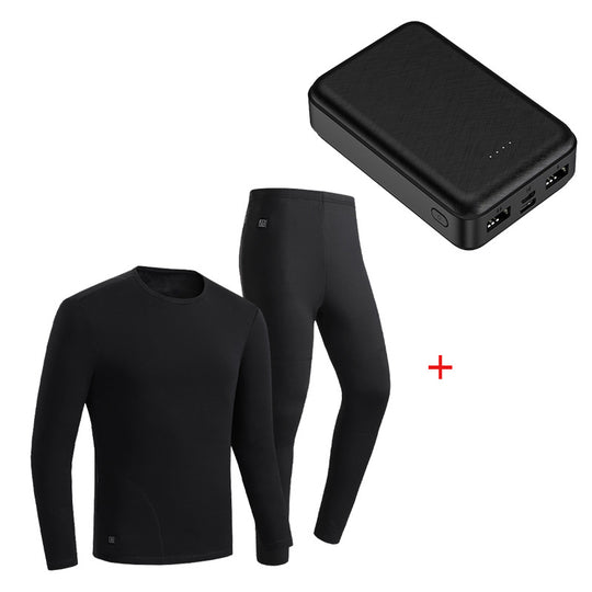 Damen Eng anliegendes Thermo-Funktionsset mit Langarmshirt und hoher Thermoleggings Drune