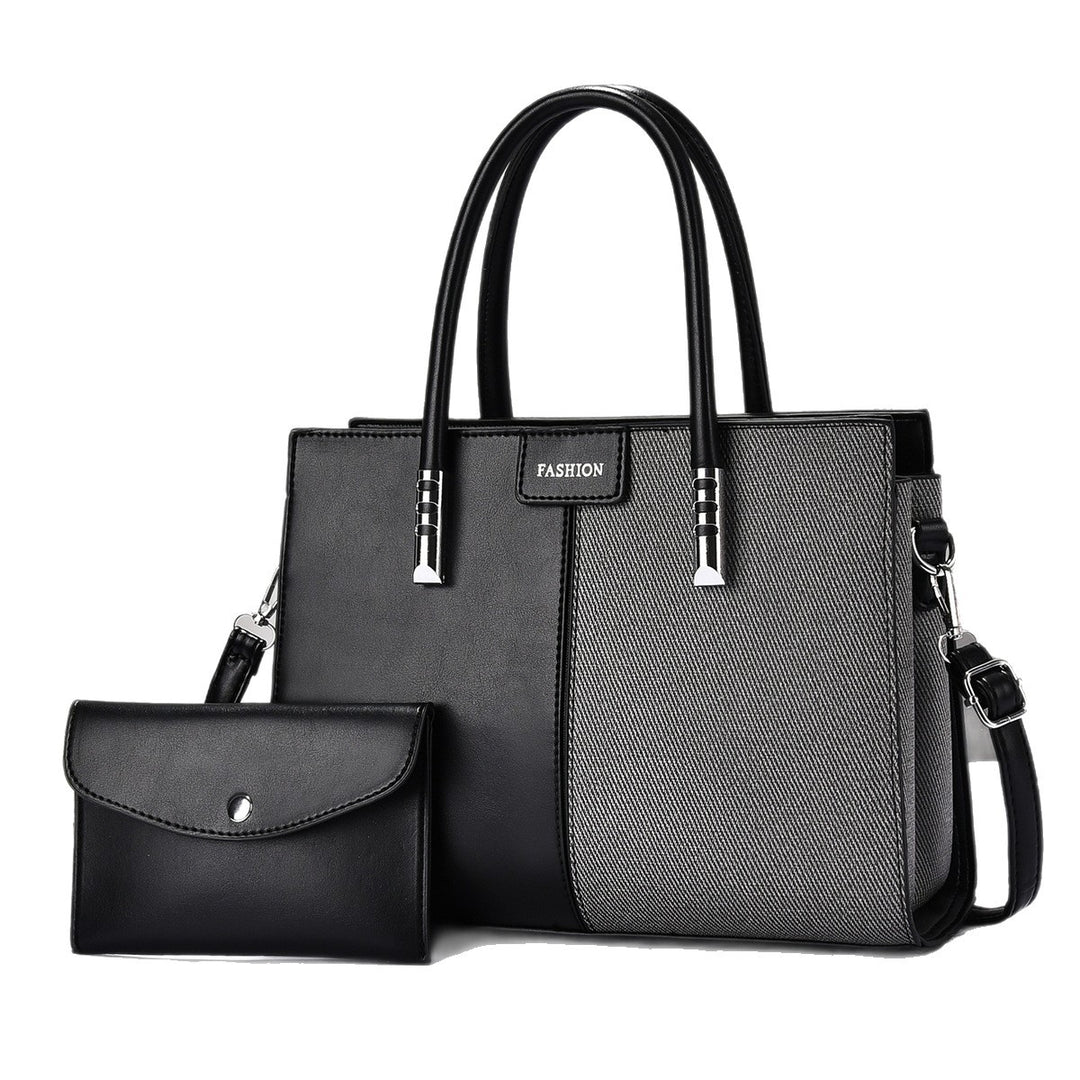 Damen elegante Handtasche mit strukturiertem Obermaterial und abnehmbarem Geldbeutel Nord Taschen