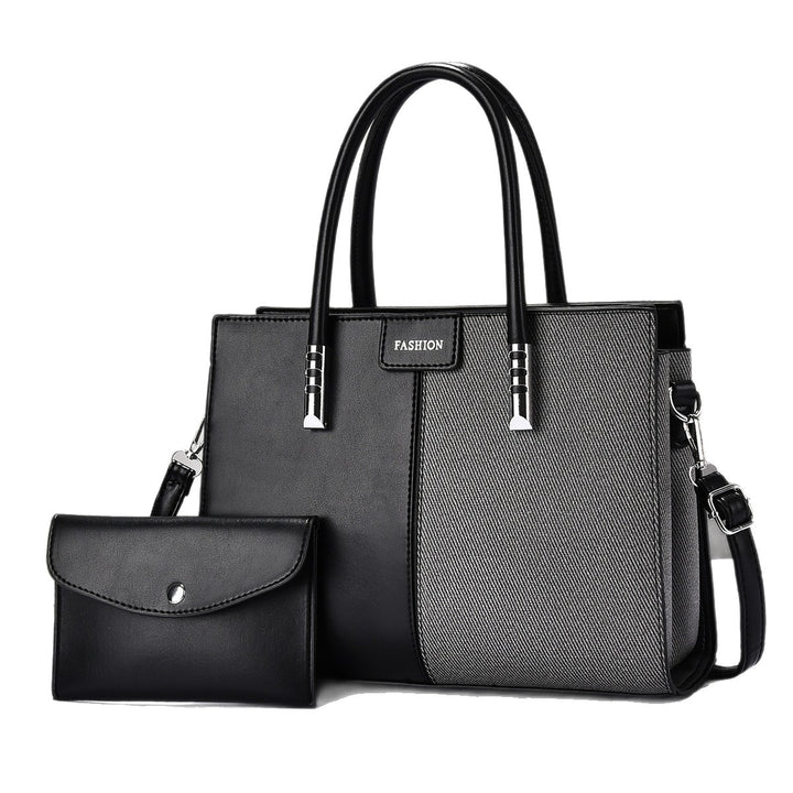 Damen elegante Handtasche mit strukturiertem Obermaterial und abnehmbarem Geldbeutel Nord Taschen