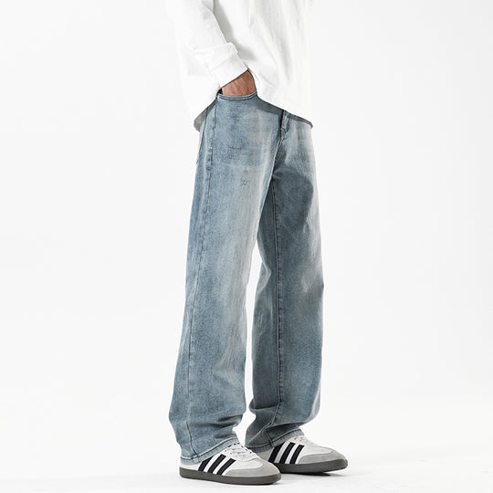 Herren Baggy-Jeans im Wide‑Leg Relaxed-Fit mit Vintage-Waschung Nord Taschen