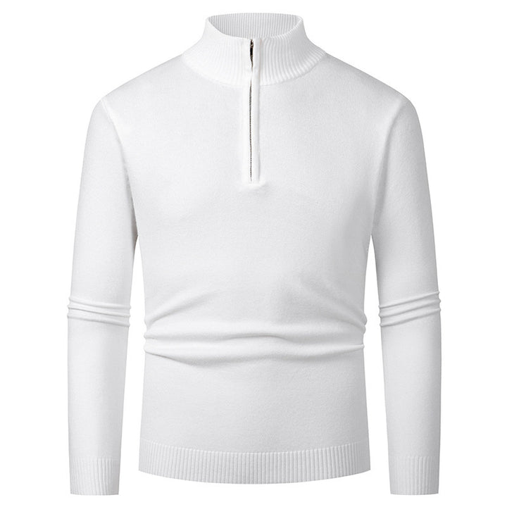 Eleganter Merino Komfort Pullover Damen Reißverschluss Moderne Strickware