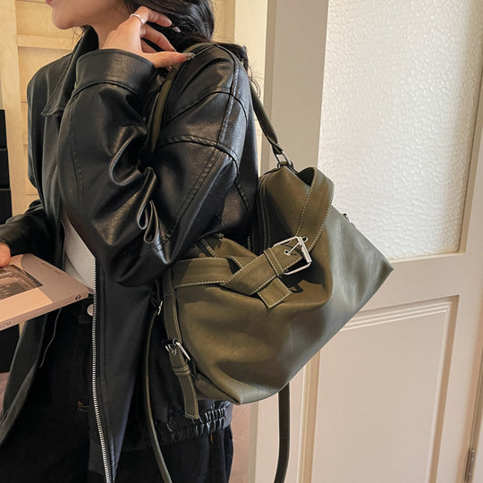 Damen modische Handtasche mit abnehmbarem Tragegurt und eleganten Akzenten Nord Taschen
