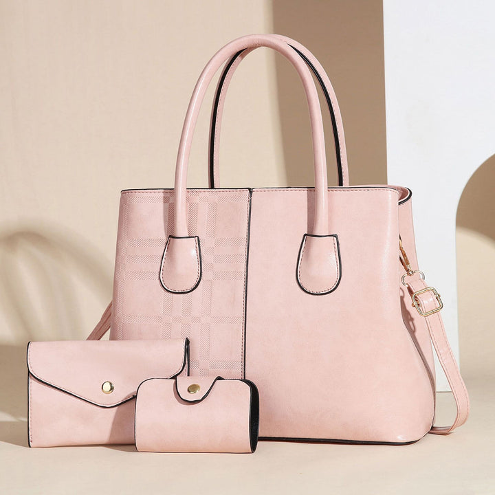 Damen elegante Tote-Handtasche mit abnehmbarer Clutch und Zusatzportemonnaie Nord Taschen
