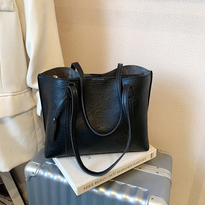 Damen geräumige Handtasche aus hochwertigem Echtleder Nord Taschen