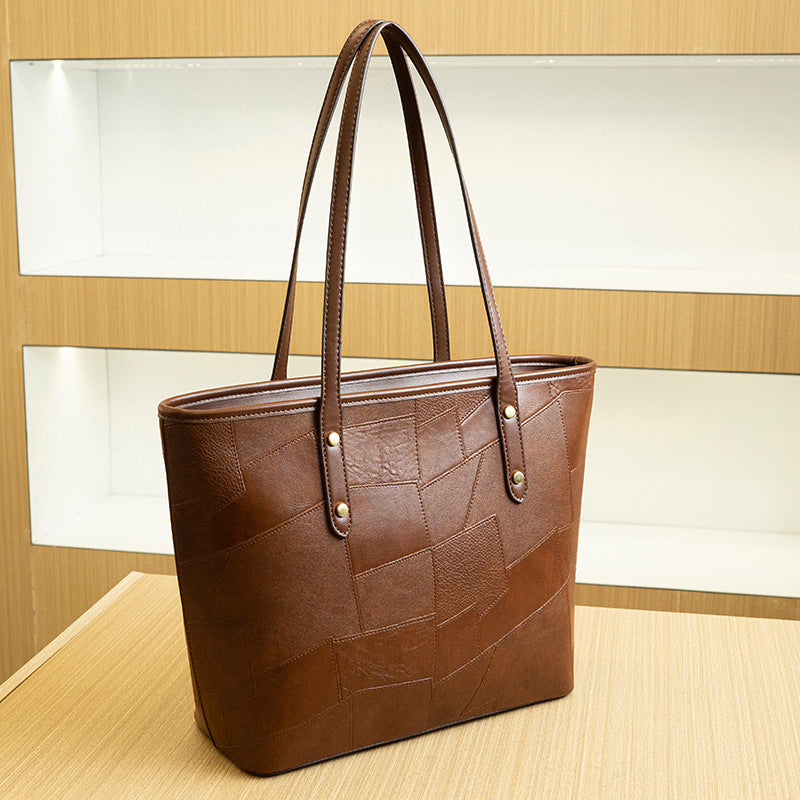 Damen Tote Tasche mit ausgefallenem Patchwork-Design und hochwertiger Lederverarbeitung Nord Taschen