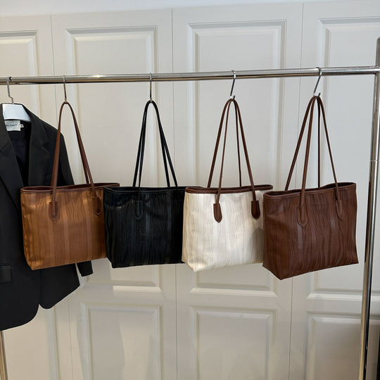 Damen große Shopper-Tasche mit innovativer Wellenstruktur Nord Taschen
